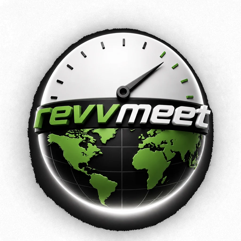 RevvMeet — tachometer over the globe